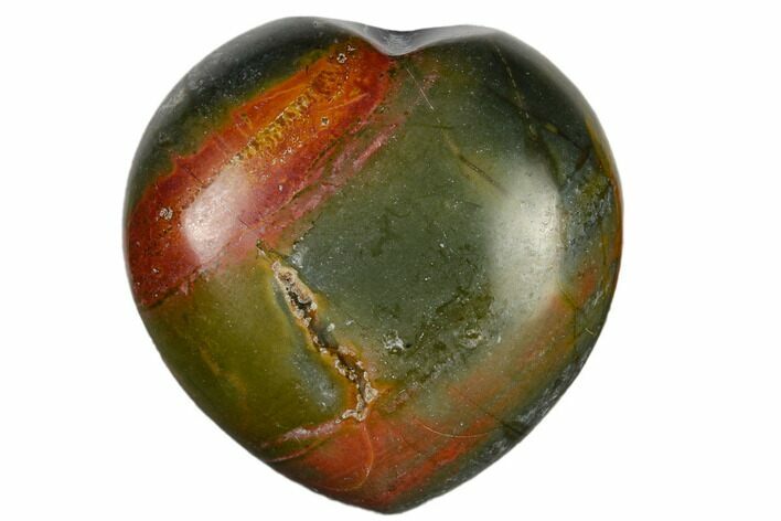 1.4" Polished Cherry Creek Jasper Heart - Photo 1